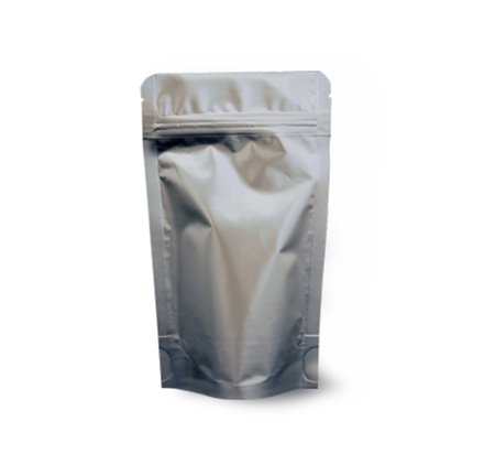 Bag with protective barrier and oval background