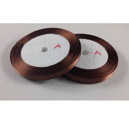 Fita Cetim 10mm 25 Metros - Castanho