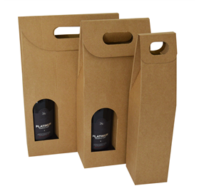 Microcanelado box for 1, 2 or 3  bottles