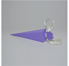 Gift box seta lilaz cono 40x40x155mm