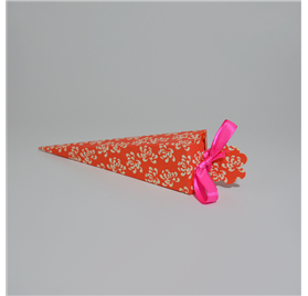Scatola per regalo - Cono in Corallo 40x40x155mm
