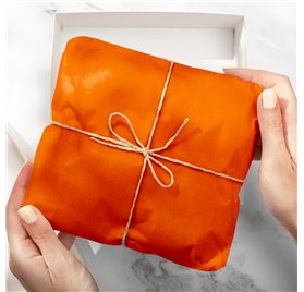 500 Feuilles de Papier de Soie Laranja Damasco 50x75cm 