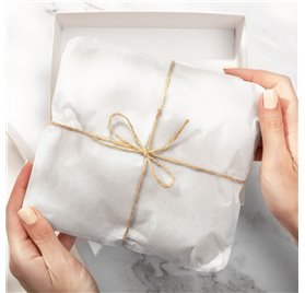 Papel de seda branco premium 50x75cm 