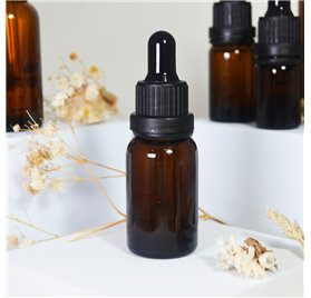Bernstein Glasflasche 15ml