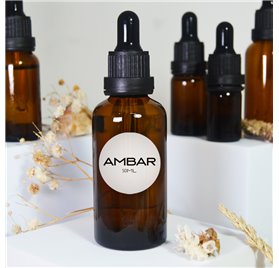 Frasco de vidrio Ámbar 50 ml