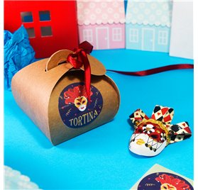 Gift box Kraft tortina 55x55x50mm