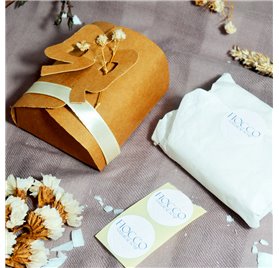 Scatola per regalo - FIOCCO 70X60X30 KRAFT