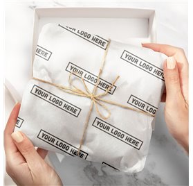 Carta Velina Personalizzata Bianca 60x75cm