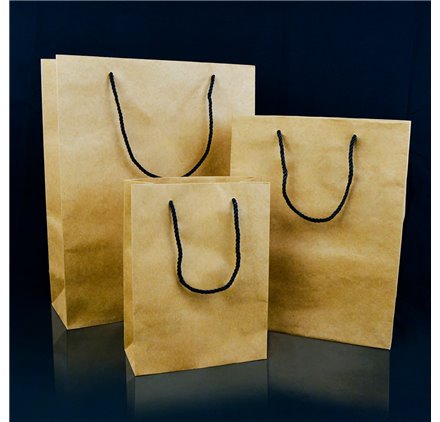 Sac Kraft Luxe Avec Cordon 140 G/M2 (différentes tailles)