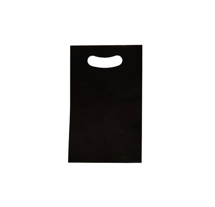Saco de Papel Asa Vazada Preto 180x60x290mm