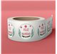 Etiqueta 8 Festive Holly Ring 40x40mm