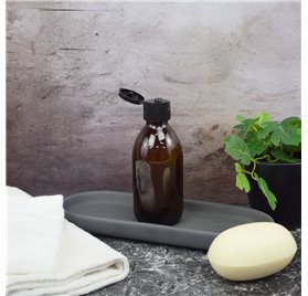 Amber Wide Neck Glass Bottle 200ml