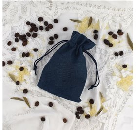 Bolsa yute Navy Blue 10x14cm