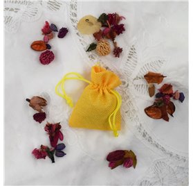 Bolsa yute Lemon Yellow 7x9cm