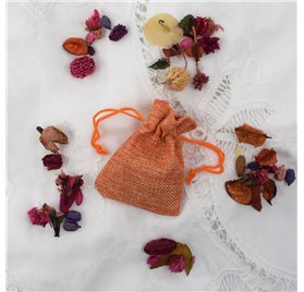 Saco 7x9cm juta Pumpkin Orange