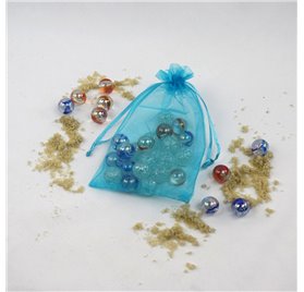 Saco organza 10x14cm Sky Blue