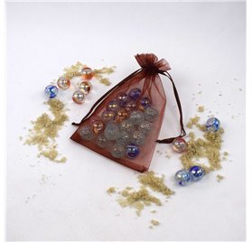 Saco organza Dark Chocolate Templation 10x14cm