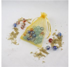 Saco organza Sun Yellow 10x14cm
