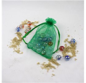 Sac organza 10x14cm Amazon Green