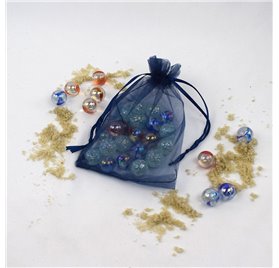 Organza bag 10x14cm Navy Blue