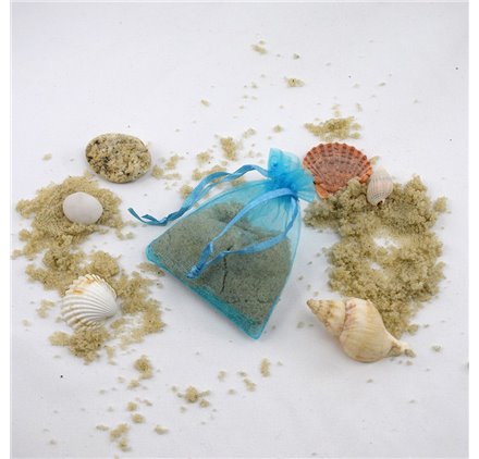 Saco 7x9cm organza Sky Blue