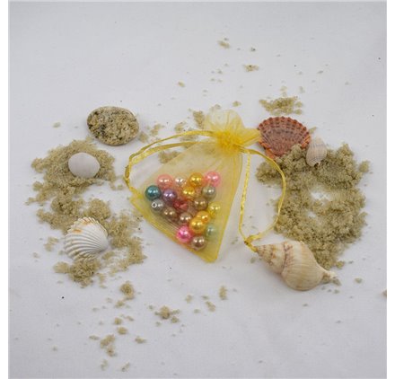 Saco 7x9cm organza Sun Yellow