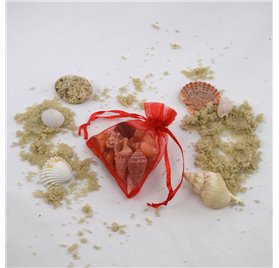 Organza-Beutel 7x9cm Infinite Red