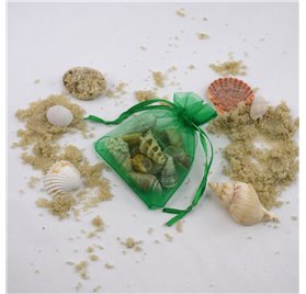 Bolsa de organza Amazon Green 7x9cm