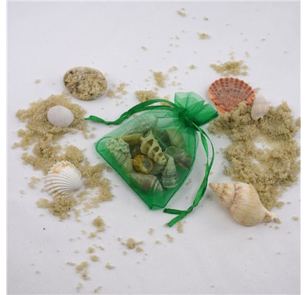 Saco organza Amazon Green 7x9cm