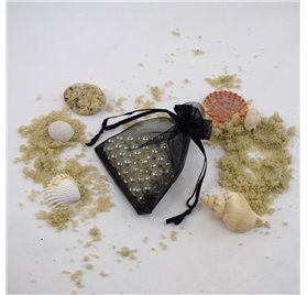 Organza-Beutel 7x9cm Quasar Black