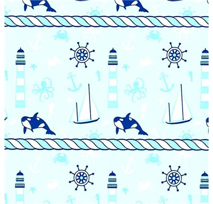 Papel de Embrulho 70cm Ocean Wonders