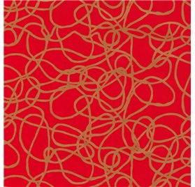 Papel de Embrulho 70cm Scarlet Scribbles
