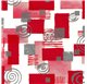 Papel de Embrulho 70cm Abstract Rouge Canvas