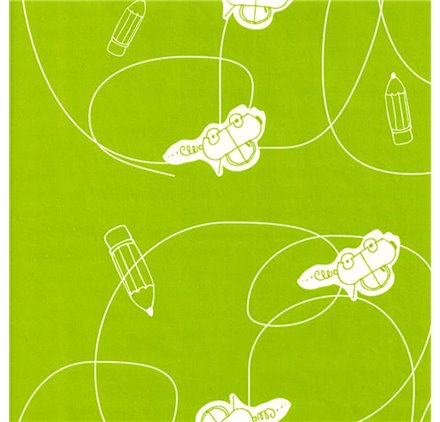Papel de Embrulho 70cm Greenery Doodles