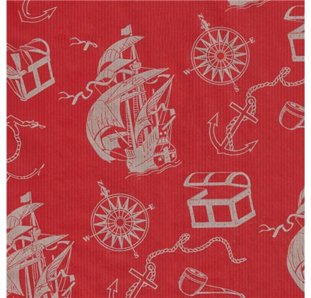 Papel de Embrulho 70cm Maritime Echo