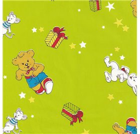 Papel de Embrulho 70cm Teddy's Holiday