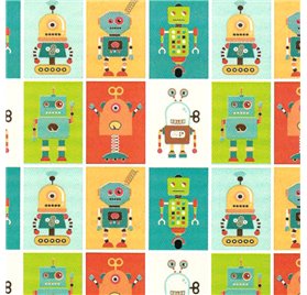 Papier Prezentowy 70cm Retro Robot Revel