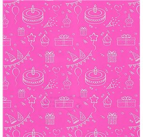 Papier Prezentowy 70cm Fuchsia Fantasy