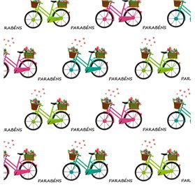 Papier Prezentowy 70cm Floral Bicycle