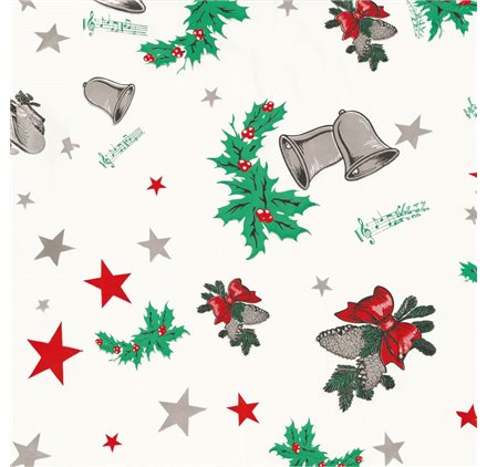 Papel de Embrulho 70cm Santa's Cheer