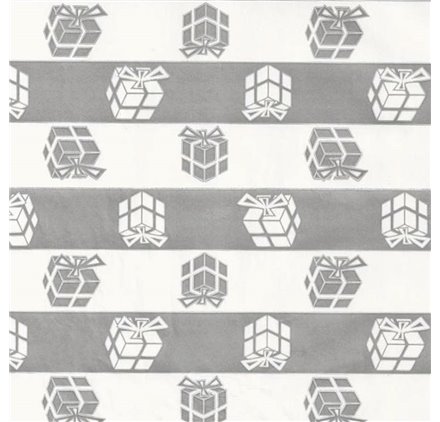 Papel de Embrulho 70cm Silver Celebration