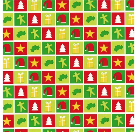 Papier Prezentowy 70cm Festive Patchwork