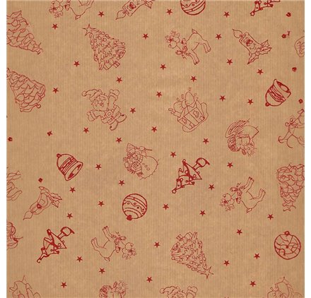 Papel de Embrulho 70cm Crimson Starlight