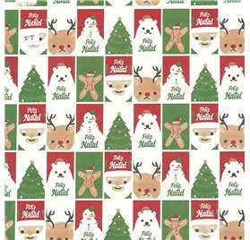 Papier Prezentowy 70cm Christmas Patchwork