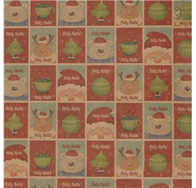 Papier Prezentowy 70cm Santa's Blocks