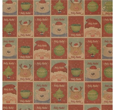Papel de Embrulho 70cm Crimson Winter Wonders