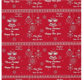 Papier do pakowania Red Festive Flurry