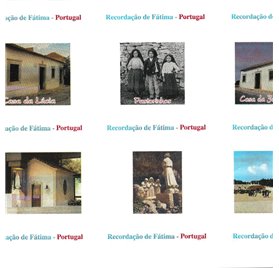 Papel de Embrulho 70cm Lembrança de Fátima