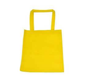 TNT-Tasche mit großem gelbem Griff 40x35cm