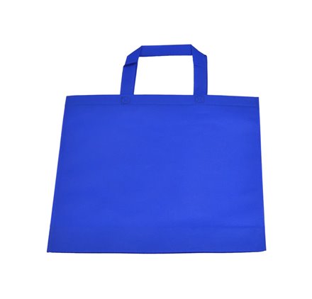 TNT-Tasche mit kleinem dunkelblauem Griff 35x40cm